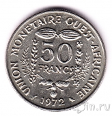 Западноафриканские штаты 50 франков 1972