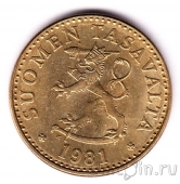 Финляндия 20 пенни 1981