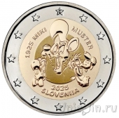 Словения 2 евро 2025 Мики Мустер