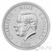Ниуэ 2 доллара 2025 Чешский лев