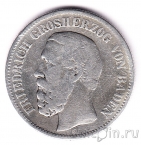 Баден 2 марки 1876
