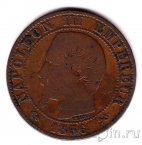 Франция 5 сантимов 1856 (B)