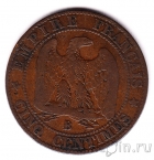 Франция 5 сантимов 1856 (B)