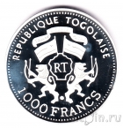 Того 1000 франков 2000 Парусник Памир
