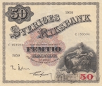 Швеция 50 крон 1959