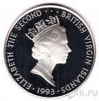 Британские Виргинские о-ва 25 долларов 1993 Панда