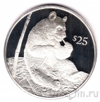 Британские Виргинские о-ва 25 долларов 1993 Панда