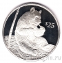 Британские Виргинские о-ва 25 долларов 1993 Панда