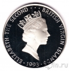 Британские Виргинские о-ва 25 долларов 1993 Горбатый кит