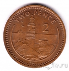 Гибралтар 2 пенса 1988