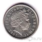 Гибралтар 5 пенсов 2001