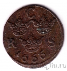 Швеция 1/6 оре 1666