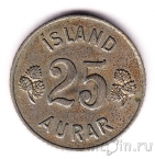 Исландия 25 аурар 1966
