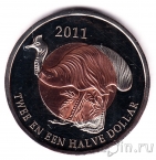 Остров Саба 2 1/2 доллара 2011