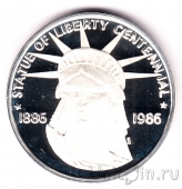 Серебряная медаль США - 100 лет Статуе Свободы