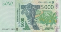 Бенин 5000 франков 2017