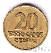 Литва 20 центов 1997