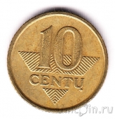 Литва 10 центов 1998