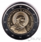 Италия 2 евро 2026 Франциск Ассизский
