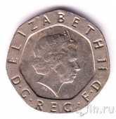Великобритания 20 пенсов 2007