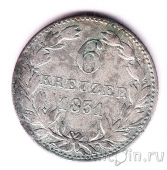 Нассау 6 крейцеров 1831