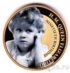 Острова Кука 1 доллар 2016 90 лет королеве Елизавете II (2)