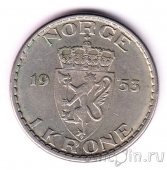 Норвегия 1 крона 1953