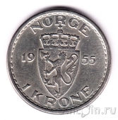 Норвегия 1 крона 1955