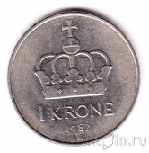 Норвегия 1 крона 1982