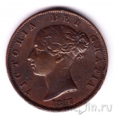 Великобритания 1/2 пенни 1857