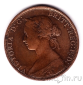 Великобритания 1/2 пенни 1864