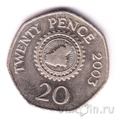 Гернси 20 пенсов 2003