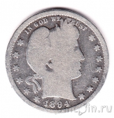 США 25 центов 1894 (S)