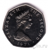 Остров Мэн 50 новых пенсов 1971 Корабль викингов (Proof)