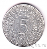 ФРГ 5 марок 1951 (G)