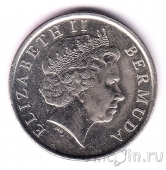 Бермуды 25 центов 2002