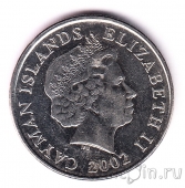 Каймановы острова 25 центов 2002