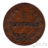 Баден 1 крейцер 1824