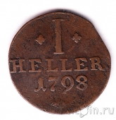Гессен-Кассель 1 геллер 1798