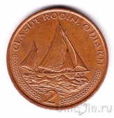 Остров Мэн 2 пенса 2001