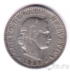 Швейцария 20 раппенов 1896