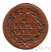 Нассау 1/4 крейцера 1811