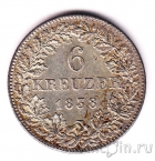Нассау 6 крейцеров 1838