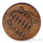 Бавария 2 пфеннига 1766