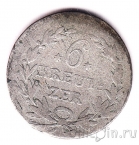 Баден 6 крейцеров 1816