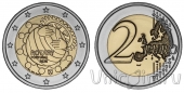 Португалия 2 евро 2026 100 лет фонду Ротари (в буклете)