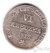Вюртемберг 6 крейцеров 1818