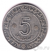 Алжир 5 динар 1972 10 лет независимости