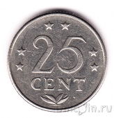 Нидерландские Антиллы 25 центов 1975