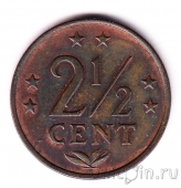 Нидерландские Антиллы 2 1/2 цента 1974